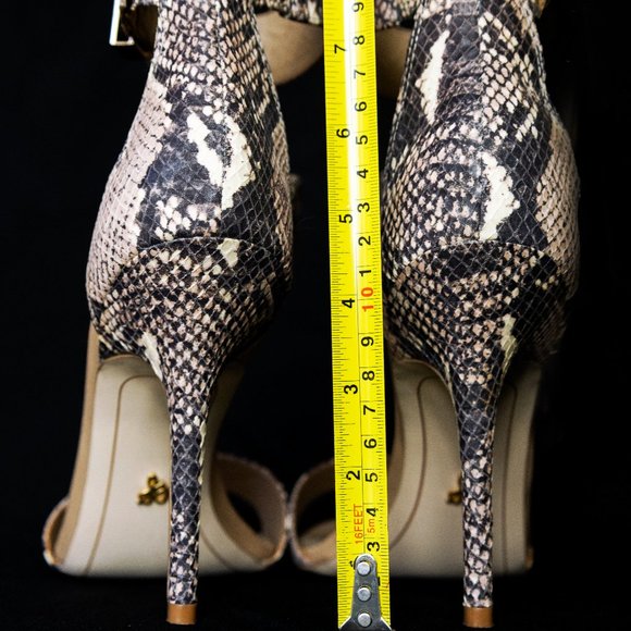 Sam Edelman Snakeskin Heels - Picture 2 of 5